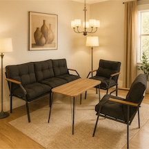Ard & Garden Milas 311 Masalı Siyah Fermuarlı Bahçe Balkon Takımı, Cafe, Salon - Metal Kanepe Koltuk Takımı Siyah Ard & Garden Milas 311 Masalı Siyah Fermuarlı Bahçe Balkon Takımı, Cafe, Salon - Metal Kanepe Koltuk Takımı Siyah