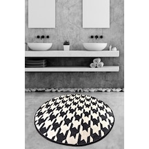 Kazayagı Djt Çap 100 Cm Banyo Halısı Çok Renkli
