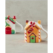 Home Dolomite Yılbaşı Kupa 200 Ml Renkli Açık Ahşap