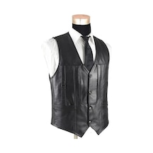 Klasik Entel Kuzu Derisi Yelek