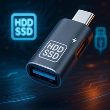 Ga89 Type-c To Şarj + Otg 3.0 2in1 Adaptör Telefona Harddisk Bağla Alüminyum Kasa