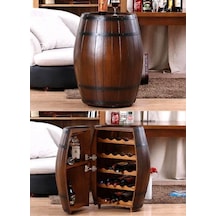 Masifart Fıçı Kapaklı Mini Bar