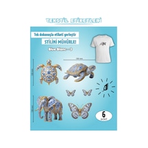 Ütü İle Yapışan Kıyafet Etiketi Blue Blanc -3 6lı Set Karışık