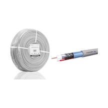 Hadron Hdx5580-250 Cctv Kablo Mini Coax Eco Cca 2x0.50 Mm 250 M Gri