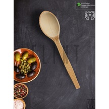 Gürgen Ağacı El Yapımı Tahta Ahşap Kaşık Mutfak Yemek Kaşığı 27cm