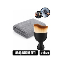 Oto Bakım Seti Detaylı Temizlik Fırçası Ve Mikrofiber Temizlik Bezi