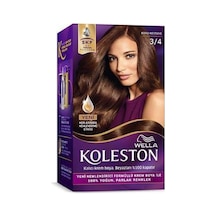 Koleston 3.4 Koyu Kestane Kutu Saç Boyası 4'li Avantaj Paketi Mıchu