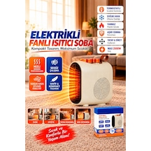 Begin Power 220v-240v Termostatlı Elektrikli Fanlı Isıtıcı Soba Sıcak Ve Soğuk Üfleme Kompakt Taşınabilir Isıtıcı