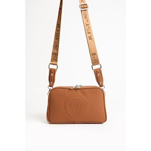 Just Polo Kadın Günlük Kullanıma Uygun Lakoste Ayarlanabilir Askılı Lüks Omuz Çantası Shoulder Bag Taba