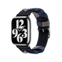 Watch 40mm Uyumlu Clo- Krd-97 Sarmal Örgü Tasarımlı Kordon-siyah
