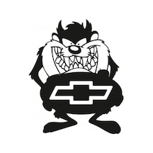 2 Adet Chevrolet Taz Komik Araba Sticker Yapıştırma
