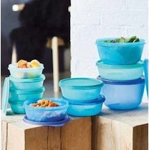 Tupperware Set Mucize Şekerler Şeker Kap Şekerpare 10 Lu Mavi
