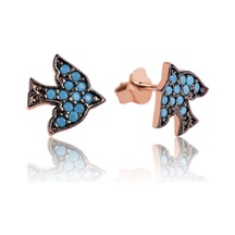 Gumush Gümüş Çivili Kırlangıç Küpe