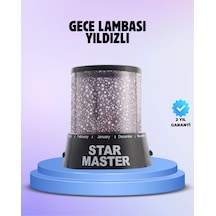 Hubrendy Tekno Odayı Yıldızlarla Dolduran Galaxy Efektli Led Projektör Işık AÇIK GRİ KAHVE KARIŞIMI