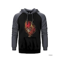 Flash Hunter Zolomon Gri Renk Reglan Kol Sweatshirt / Hoodie