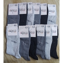 Güçlü Erkek Çorap 12 Adet Beyaz