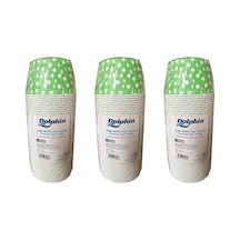 Dolphin Muffin Kağıt Karton Yeşil Puantiyeli Cupcake Kek Kalıbı Kapsülü Kabı - 50 Adetlik 3 Paket
