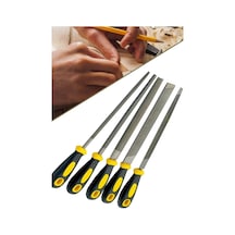 Meşem-1290 Büyük Boy Eğeleme Seti 32cm 5'li Eğe Seti Hava Çeliği, Metal, Ağaç 1410