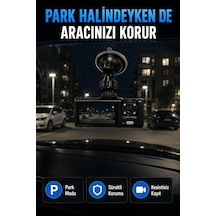 1080p Full Hd Araç İçi Kamera Wifi Bağlantılı Çift Kameralı Geniş Açılı Araç Kayıt Kamerası