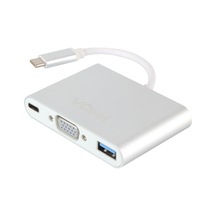 Vcom Cu426M Type-C-M To Vga-F Usb 3.0-F Type-C-F  Çevirici