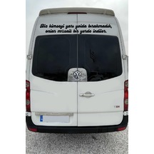 Oto Cam Yazı Sözleri Ticari-servis-dolmuş-panelvan Uzun Sticker Model 42