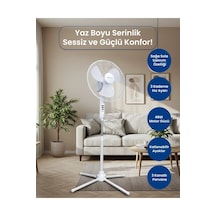 Bright Elegance Be-4116 Katlanabilir Ayaklı Standlı Vantilatör