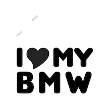 I Love My B M W Sticker 20Cm