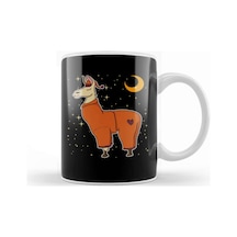 Sleepy Llama Bedtime Pajamas Dreaming Stars Moons Kupa Bardak Porselen Karışık