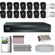 Rivo Dcam 14 Kameralı 40 Metre Gece Görüşlü Set 1tb 7/24 Hdd