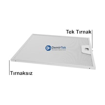 320.0557.547 Davlumbaz Alüminyum Yağ Filtresi Yıkanabilir Uzun Ömürlü Birebir Uyum 253x300