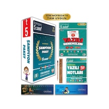 Tonguç Akademi 5. Sınıf Şampiyon Paketi Tüm Dersler - 2. Dönem Yazılı Denemeleri - Yazılı Notları Set