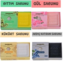 Hmd Bitkisel Kozmetik Ardıç Katranı + Bıttım + Gül + Kükürt Sabunu 4 x 125 G
