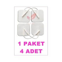 Kablolu/Soketli Tens Pedi. Elektrodu 5Cm X 5Cm 1 Paket 4 Adet