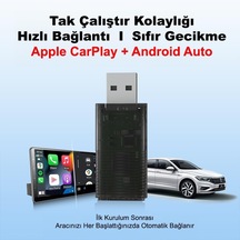 Lexroo Mini Pro Duo 2in1 Araç Kiti Wireless/kablosuz Carplay Ve Android Auto Adaptörü