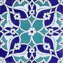 Can Seramik – 20x20 Cm. Cç-80 Kütahya Çini Karo 5' Li 1 Paket