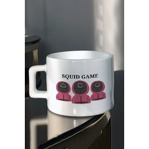 Squid Game ve Görevlileri Tasarımlı Çay - Kahve Fincanı