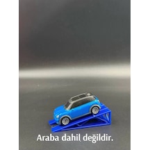 1:64 Ölçek Araba Rampası - Safir Mavisi