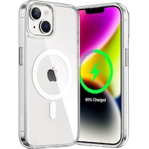 Apple Uyumlu iPhone 13 Magsafe Kablosuz Sarj Özellikli Seffaf Kilif 556508914