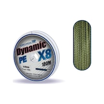 Captain Dynamic Soft Pe 8 Örgü İp Misina 100mt Yeşil 0,10mm