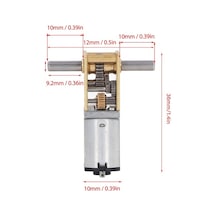 Besthome1 Dc6v 8rpm Yüksek Tork Çift Eksenli Solenoid Motoru 1218-n20 Küçük Boy Sessiz Dıy Projeleri İçin