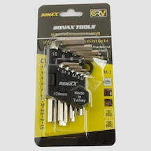 Zenviac456 10 Adet Allen Anahtar Takımı Zenviac45678 Gümüş Rengi