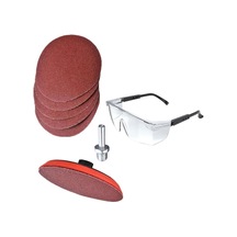Cırt Zımpara Seti + Matkap Aparatı + Gözlük 115 Mm 8 Parça