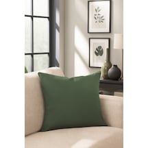 Düz Duck Kırlent Kılıfı Haki 40x40 Haki