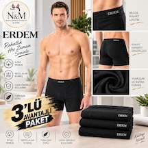 Erdem Erkek Siyah Penye Külot-3'adet- 1350sw