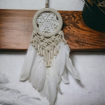 Zvnm Rüya Kovan Dream Catcher Beyaz Kuş Tüylü Zcv12 3842586