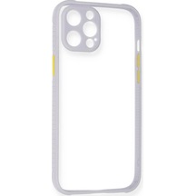 Ilkeshop Newface Apple iPhone Uyumlu 12 Kılıf Miami Şeffaf Silikon - Lila