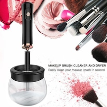 Mufunye Makine Fırçalarını Otomatik Yıkayan Ve Kurutan Elektrikli Alet, Pil İle Çalışır, Siyah, Yıkama Ve Kurutma İşlevi