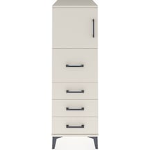Kronos Dolap Tek Raflı 4 Çekmeceli Tek Kapaklı 44x59x134 Aytaşı-aytaşı Aytası