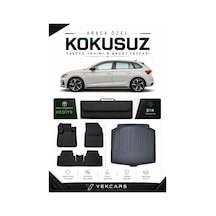 Skoda Scala 2022 Model Aracınıza Özel 4d Karbonlu Kauçuk Paspas Takımı Ve Bagaj Havuzu