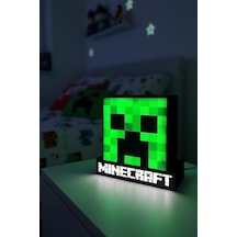 Minecraft Creeper Tasarımlı Dekoratif Aydınlatma Gece Lambası Çok Renkli